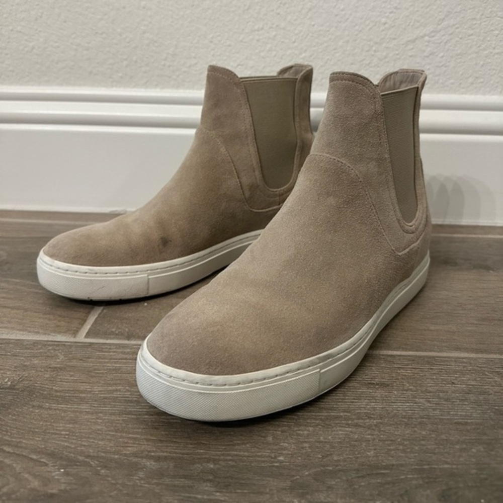 Vince Nira Suede Water Resistant slip on sneaker boots